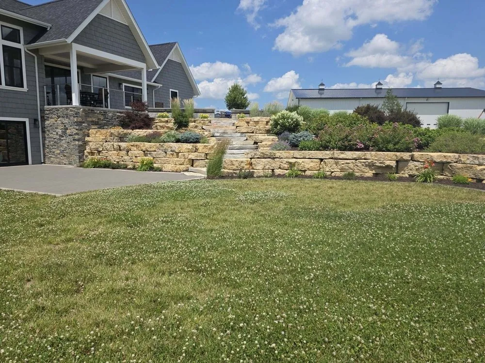 Custom landscape design for beautiful yards in Sunrise Beach, MO by Neverending Landscape