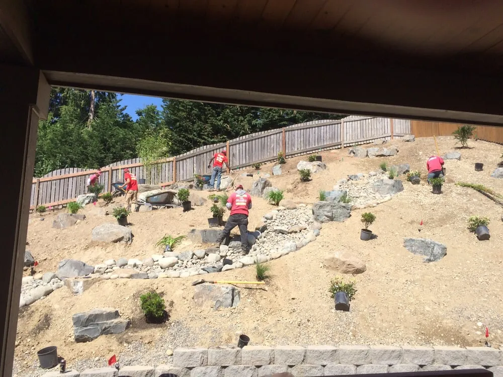 Top-rated lawn care service with custom design in Puyallup, WA by New Dimension Lawn & Landscape