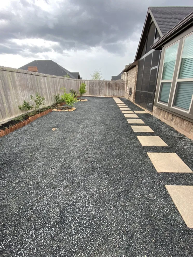 Custom residential landscaping in Rosenberg, TX by New direction landscaping