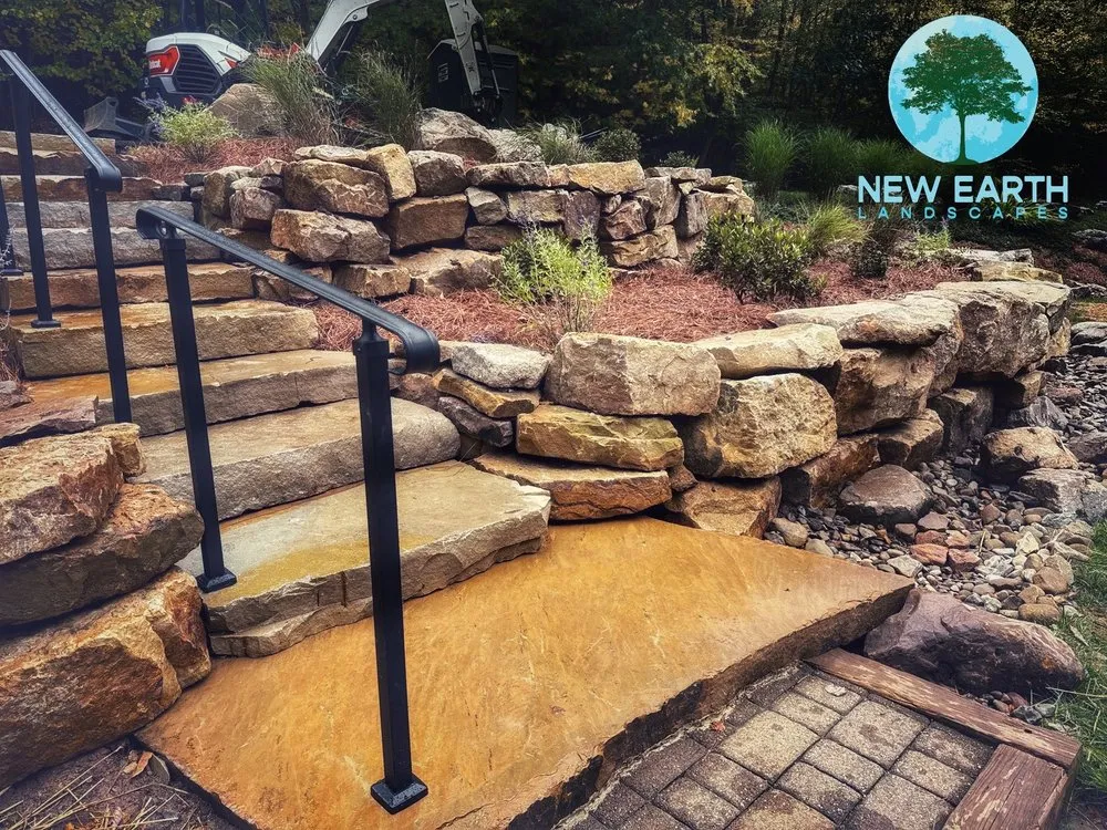 Custom garden landscaping for homes across Oakland, MD - New Earth Landscapes