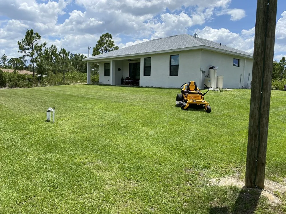 Reliable yard cleanup service for residential properties in Lehigh Acres, FL by New Eco Landscape Services