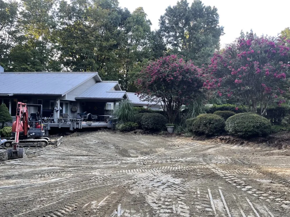 Expert outdoor landscaping with custom design across Julian, NC - New Edge Landscaping