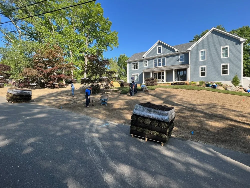 Custom outdoor landscaping near you in Greenwich, CT by New England Total Landscaping