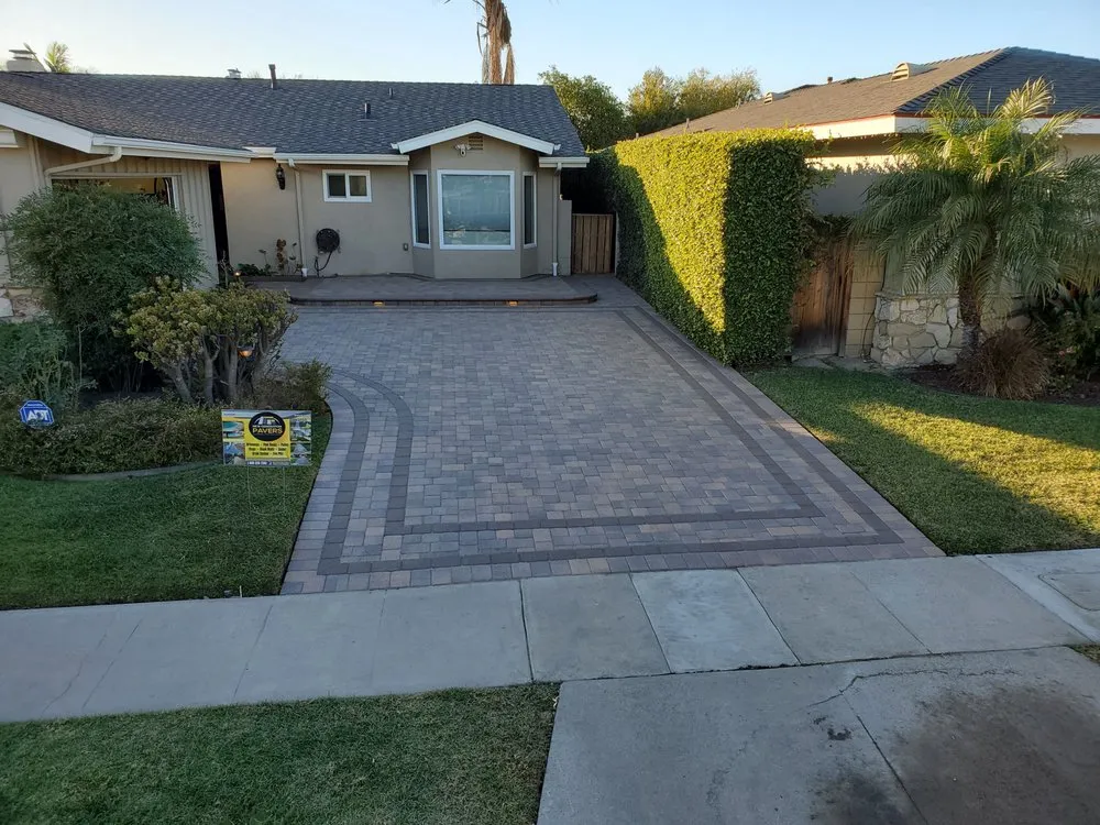 Local landscape installation in Compton, CA - New Generation Pavers