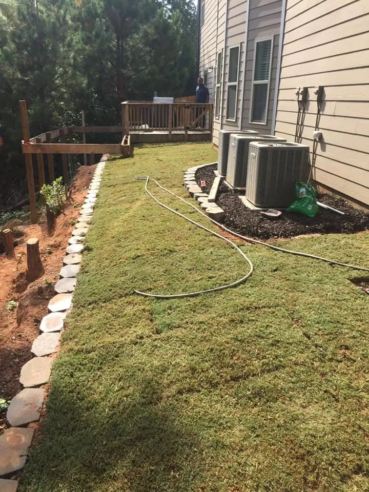 Custom outdoor landscaping in East Point, GA - New Green Lawn