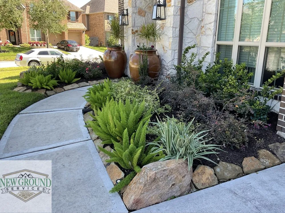 Trusted garden landscaping in Houston, TX - New Ground Services