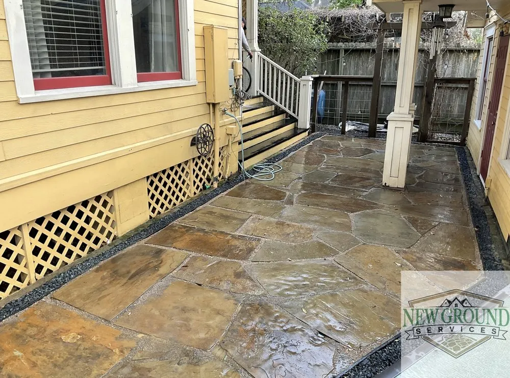 Expert lawn mowing service in Houston, TX by New Ground Services