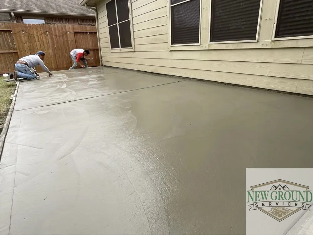 Professional residential landscaping in Houston, TX by New Ground Services