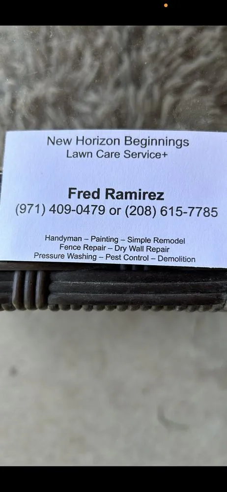 Professional lawn mowing service in Caldwell, ID - New Horizon Beginnings