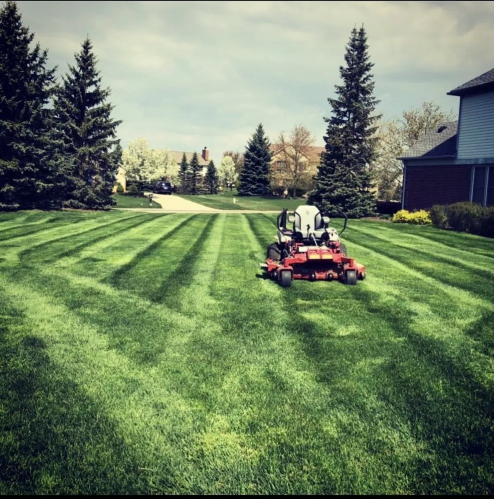 Reliable lawn mowing service for homes in Richmond, MI by New Image Lawn and Landscape