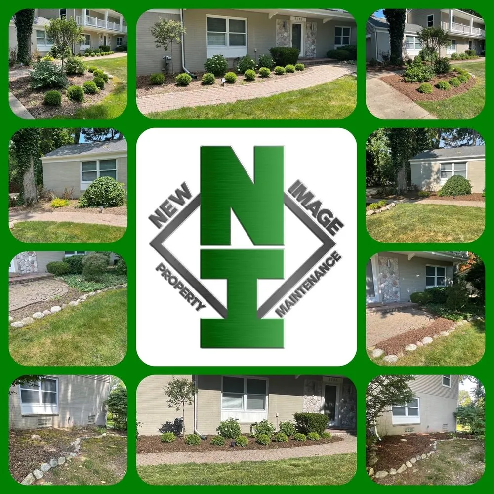 Professional landscape design for year-round maintenance in Waterford, MI by New Image Property Maintenance