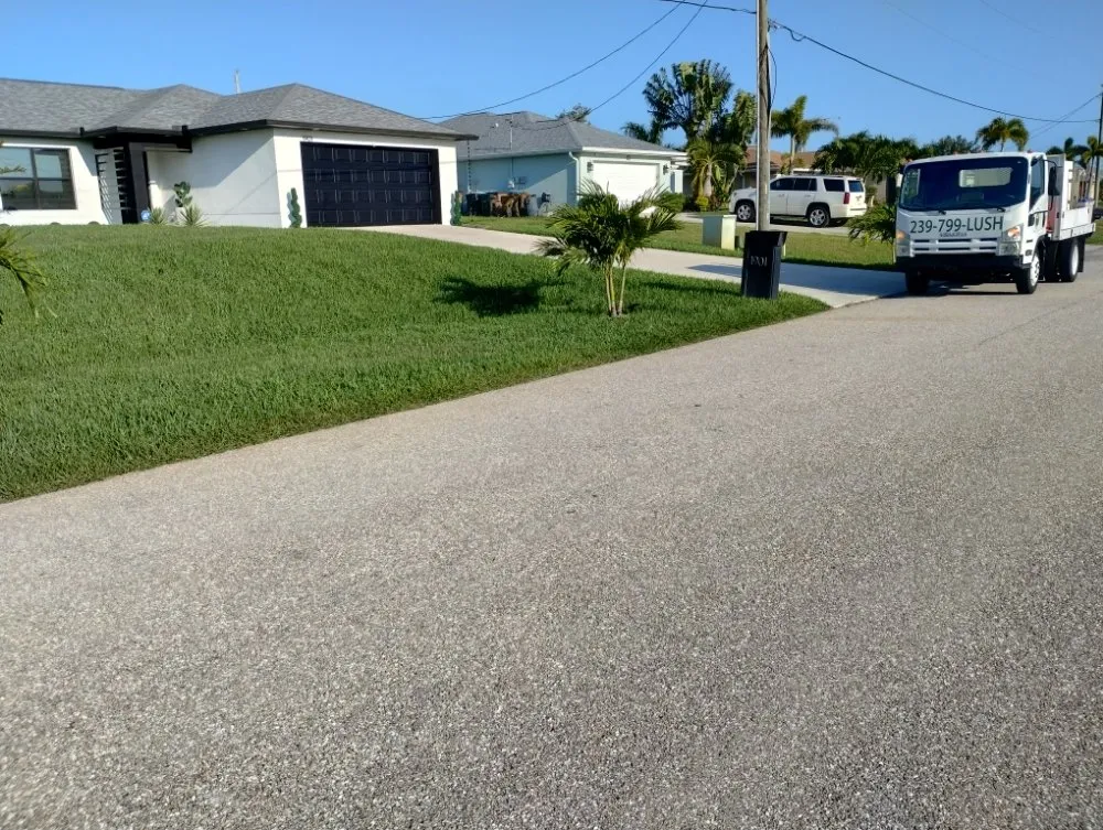 Local landscape installation with custom design in Fort Myers, FL by New Land Pest Control