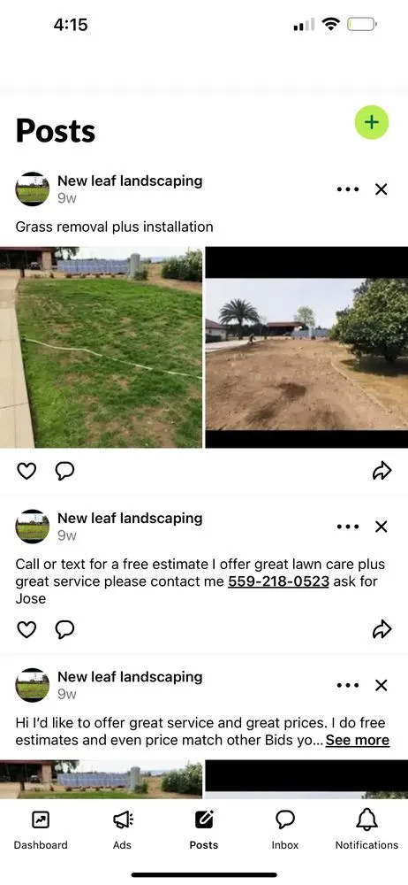 Reliable yard cleanup service for beautiful yards in Fresno, CA by New Leaf Landscape and More