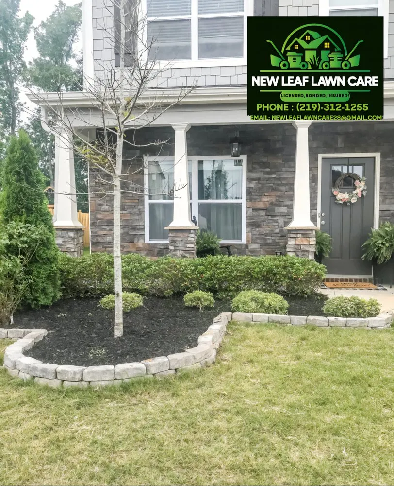 Expert landscape installation for beautiful yards across Gary, IN - New Leaf Lawn Care