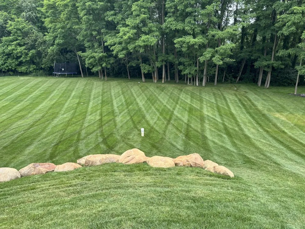 Affordable landscape installation with custom design in West Unity, OH by New Leaf Lawn Solutions