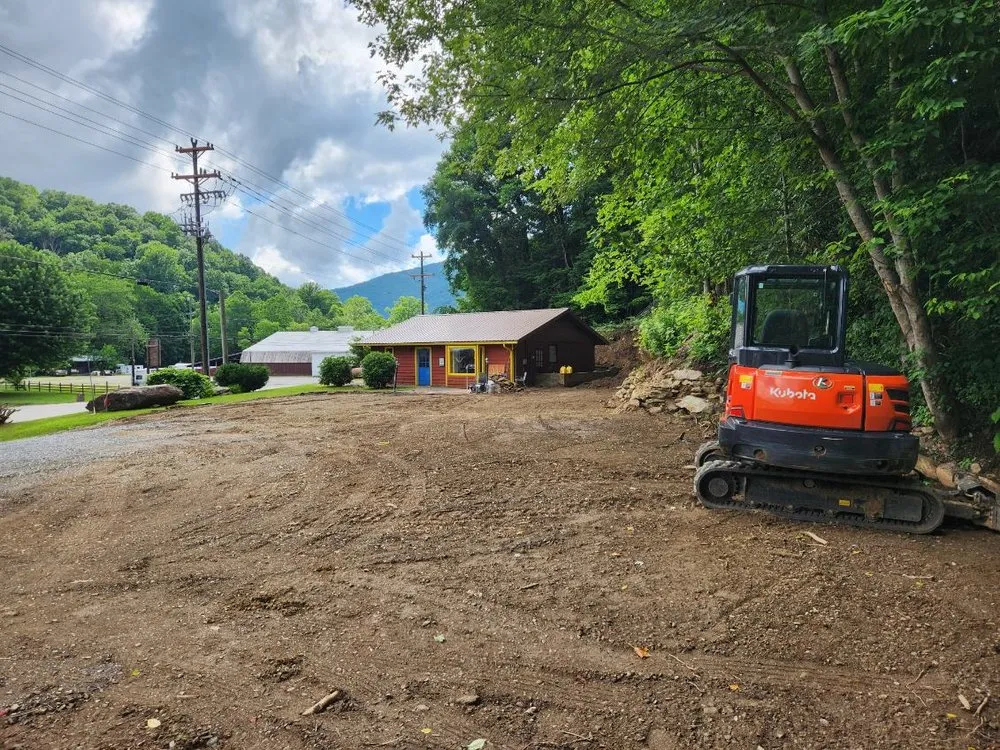 Custom landscape design in Sylva, NC by New Level Excavation
