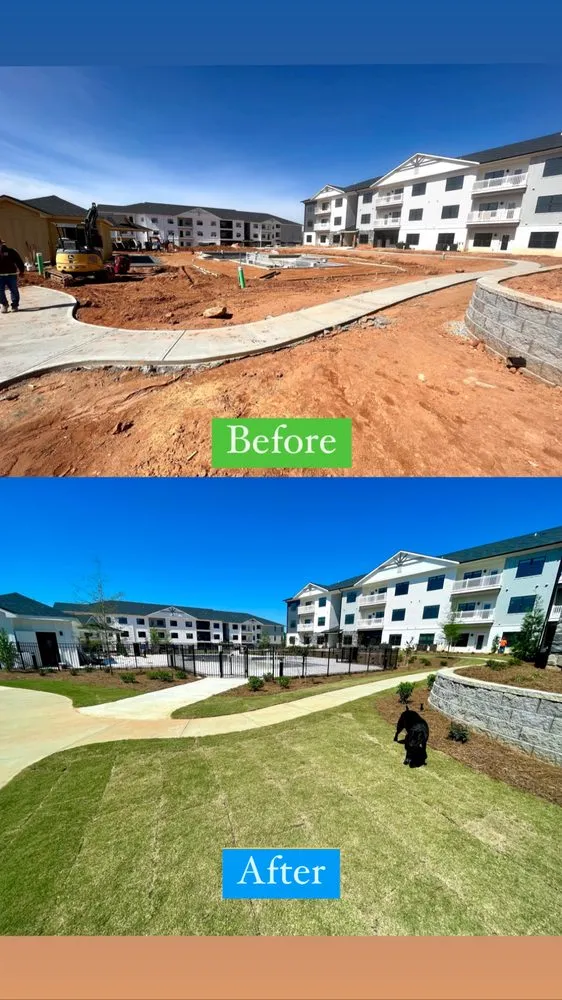 Custom garden landscaping in Norcross, GA by New Life Landscapes