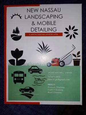 New Nassau Landscaping And Mobile Detailing Logo