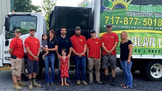 Custom yard cleanup service with custom design in Harrisburg, PA by New Outlook Landscaping