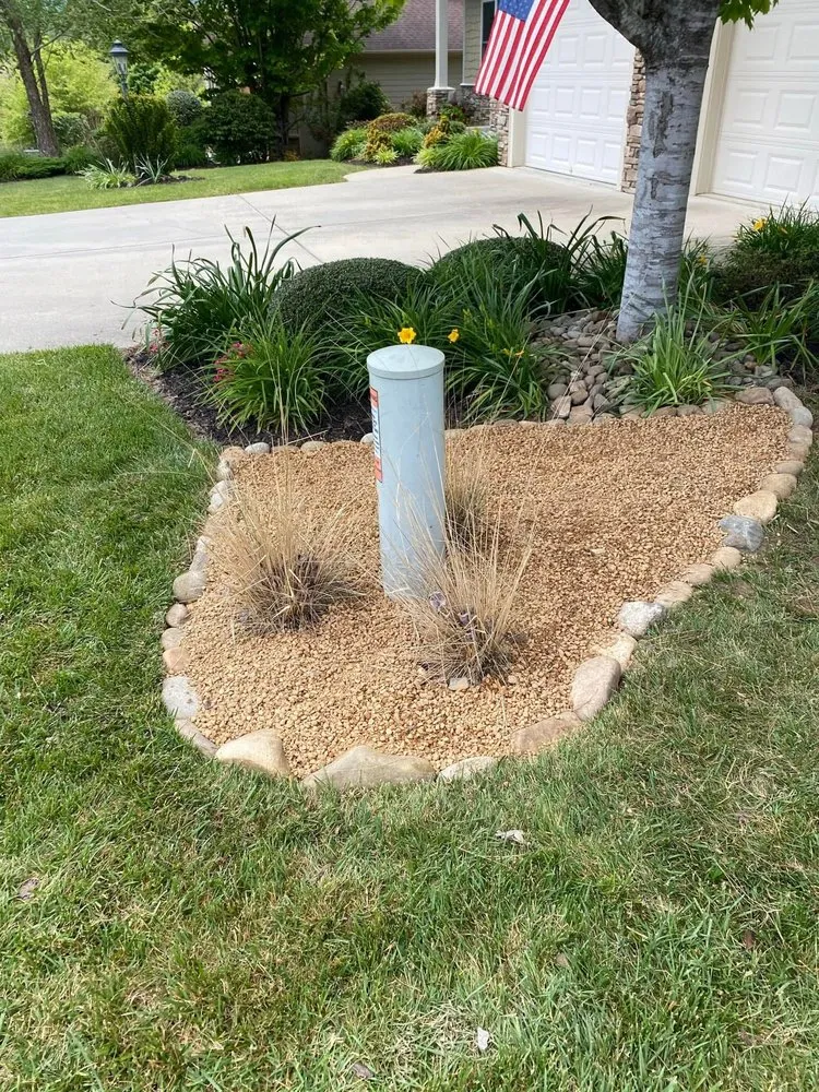 Local lawn mowing service with custom design across East Flat Rock, NC - New Roots Landscaping