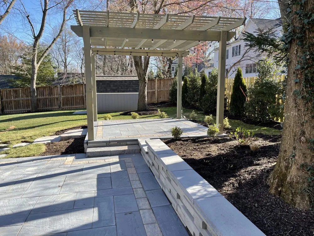 Local garden landscaping with custom design across Herndon, VA - New Spring Lawn & Landscape