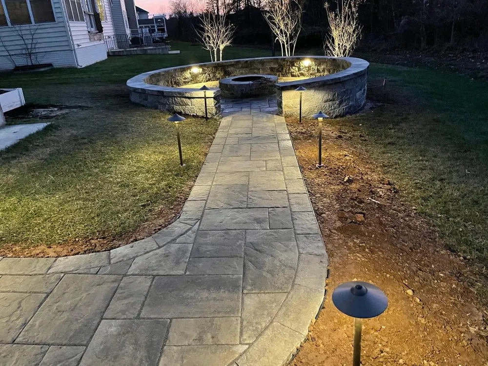 Custom landscape installation for outdoor upgrades in Herndon, VA by New Springs Lawn And Landscaping