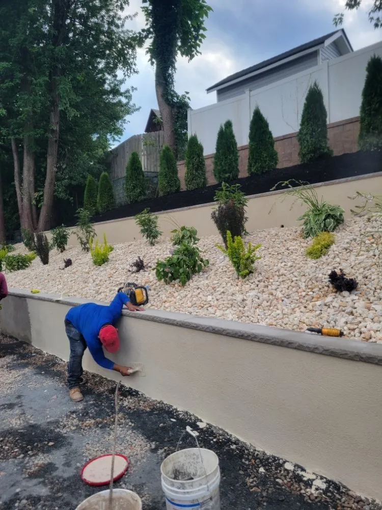 Professional garden landscaping for residential properties across Staten Island, NY - New Twins Landscaping and Construction
