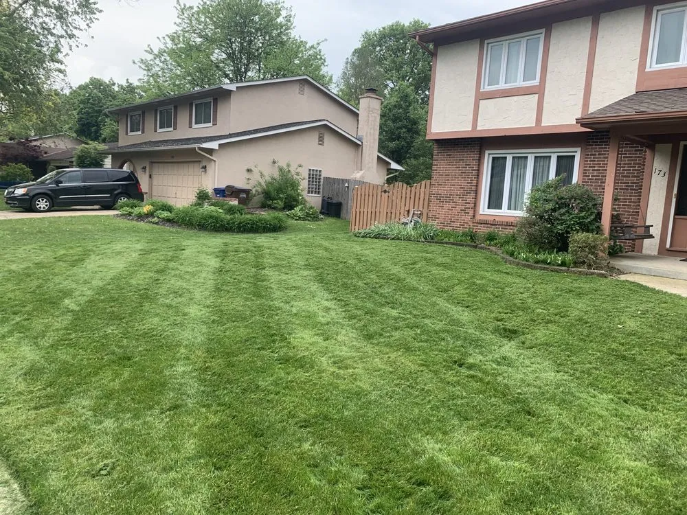Expert yard cleanup service with custom design in Columbus, OH by New Vision Landscaping