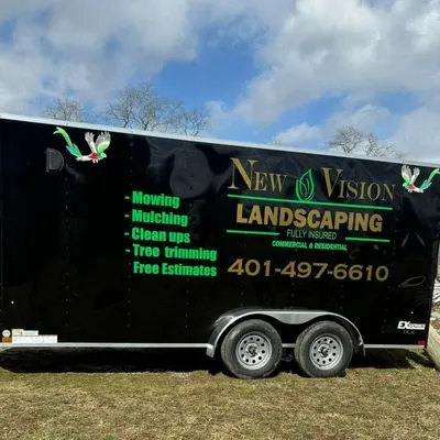 New Vision Landscaping Lawn Care Logo