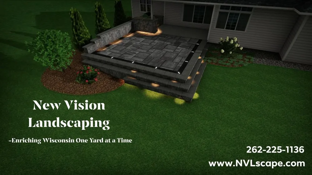 Affordable lawn mowing service in New Berlin, WI by New Vision Landscaping