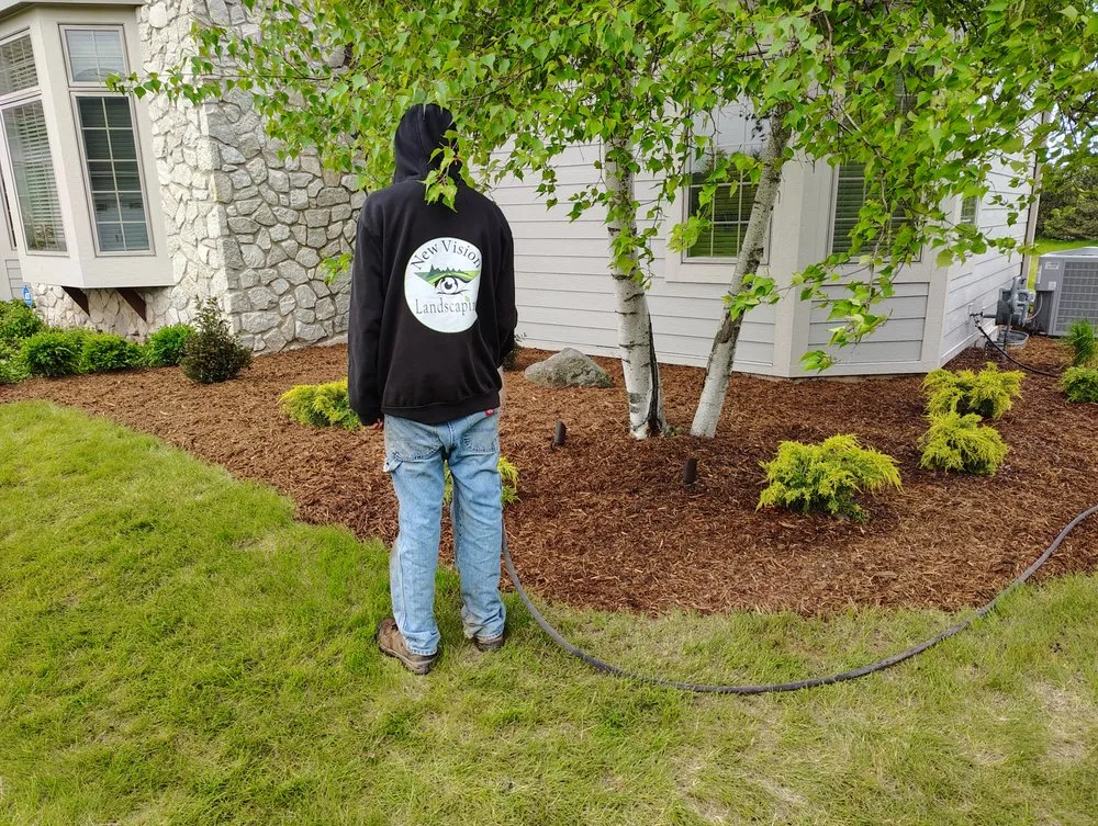 Trusted landscape installation for beautiful yards in New Berlin, WI by New Vision Landscaping