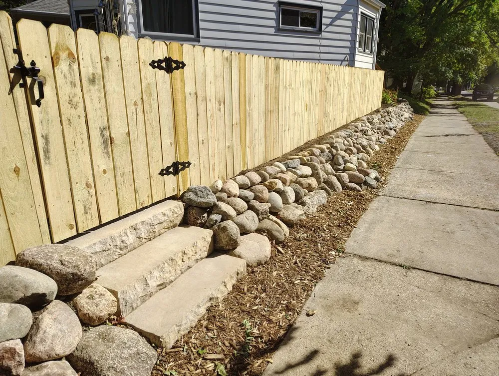 Custom outdoor landscaping for homes in New Berlin, WI by New Vision Landscaping