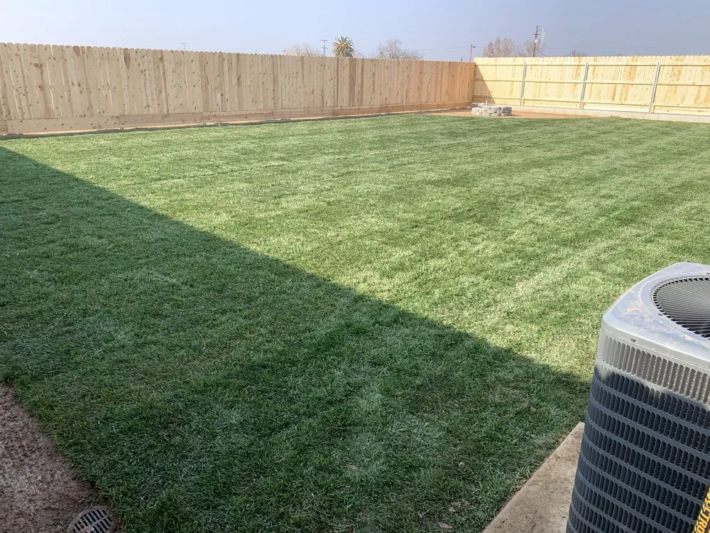 Custom landscape installation in Parlier, CA by New World Landscape Construction