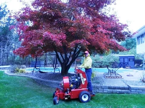 Custom landscape installation in Poughkeepsie, NY by New York Landscape Management inc.