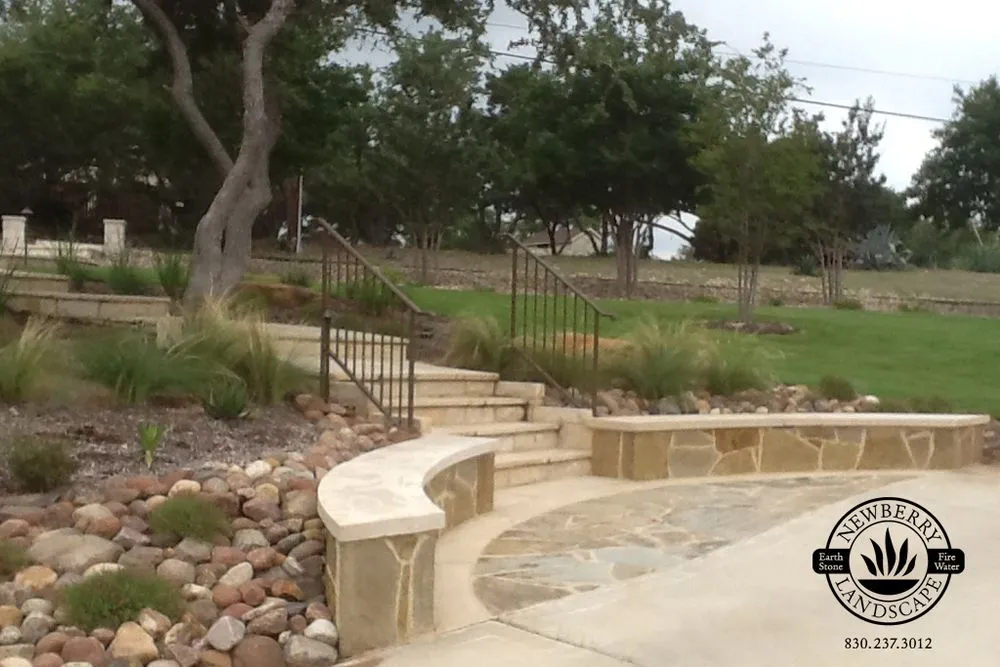 Professional garden landscaping in New Braunfels, TX by Newberry Landscape