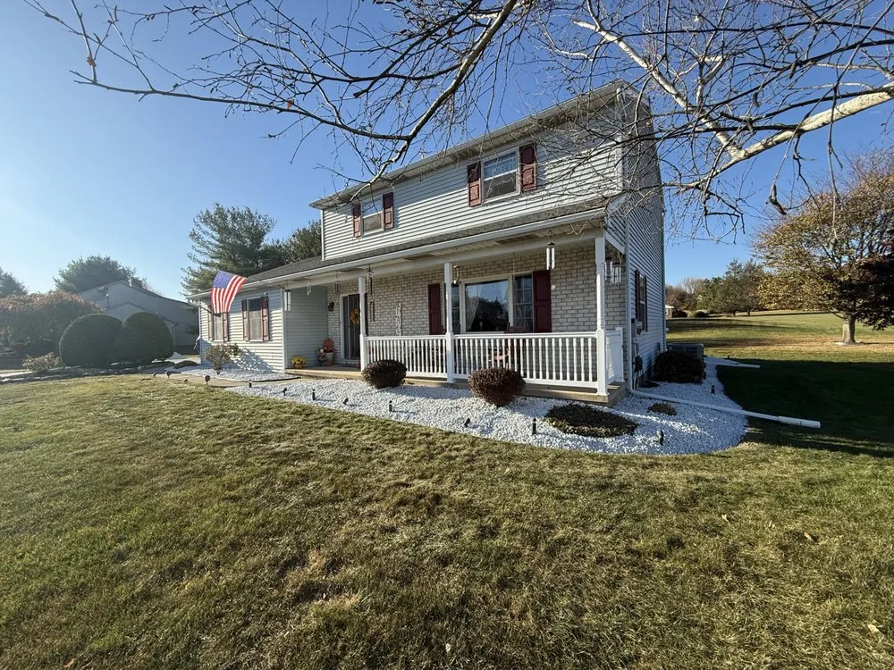 Affordable landscape installation for year-round maintenance in Danielsville, PA by NewFrontier Landscaping LLC.