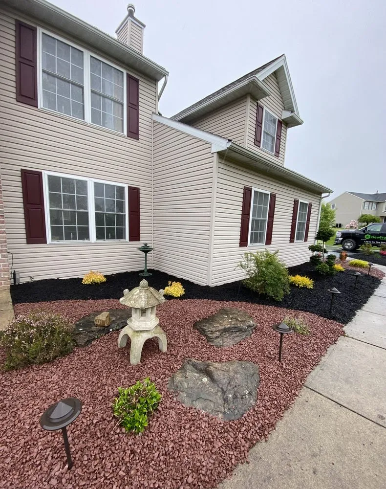 Professional residential landscaping in Danielsville, PA by NewFrontier Landscaping LLC.