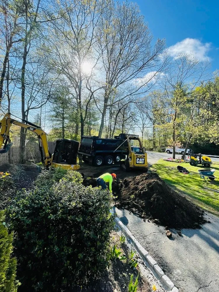 Professional outdoor landscaping in Foxborough, MA - Newhook Contracting