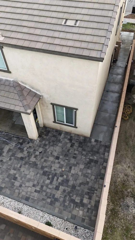 Custom residential landscaping in Colton, CA by Newline Concrete & Pavers