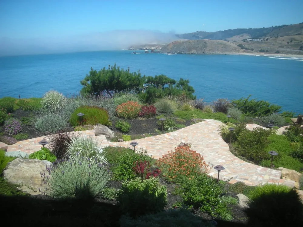 Expert lawn mowing service with custom design in Pacifica, CA by Newman Landscapes