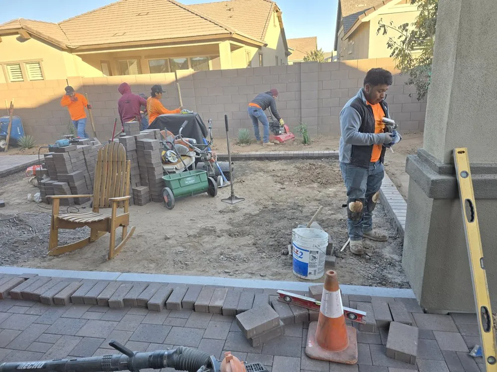 Custom yard cleanup service for beautiful yards in Mesa, AZ by Newton Landscaping & Masonry