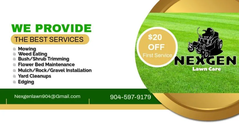 Custom landscaping services in Jacksonville, FL by Nex Gen Lawn Care