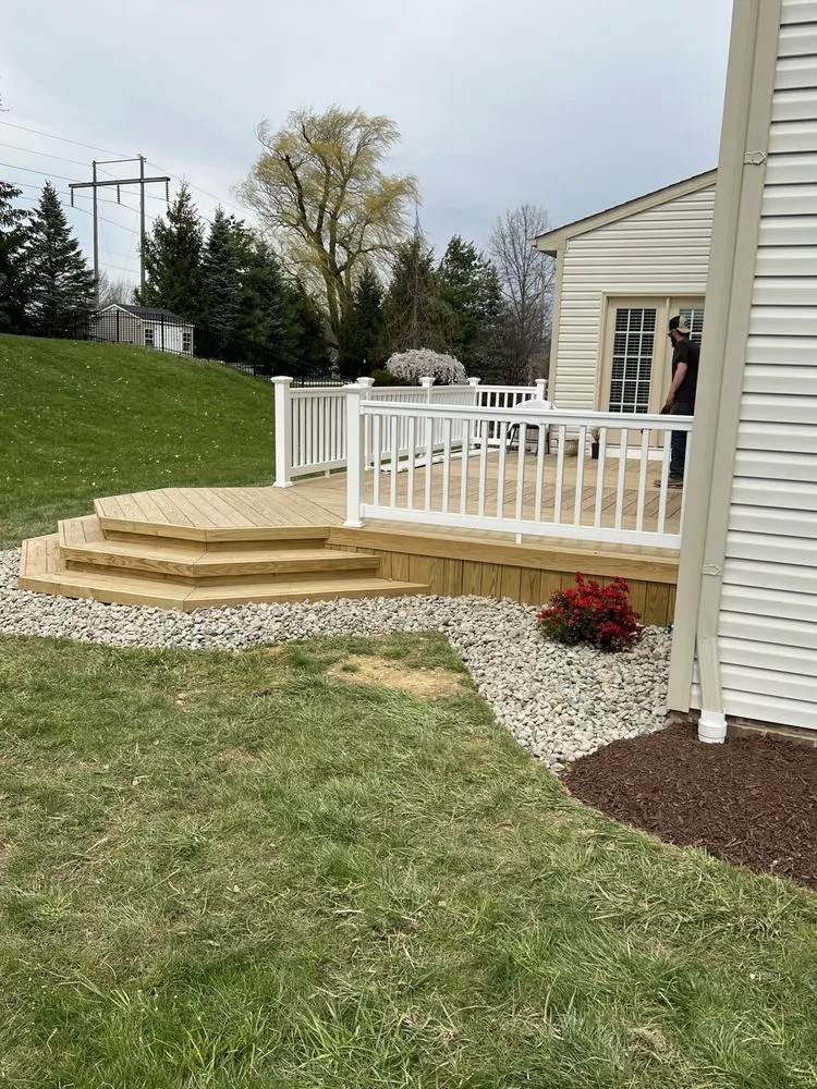 Custom landscape design for beautiful yards in Akron, OH by Next level