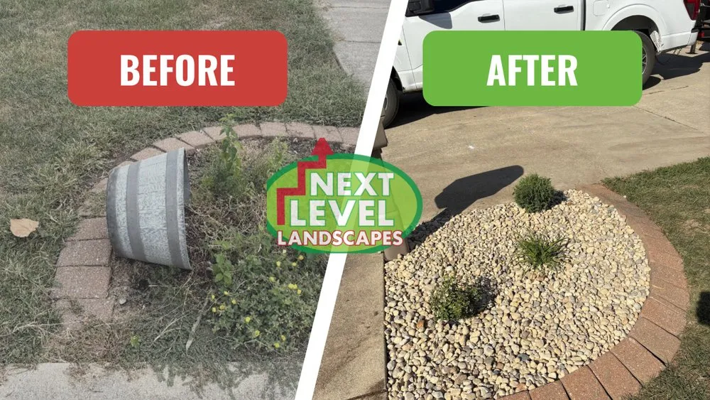 Professional garden landscaping for homes in Trenton, IL by Next Level Landscapes