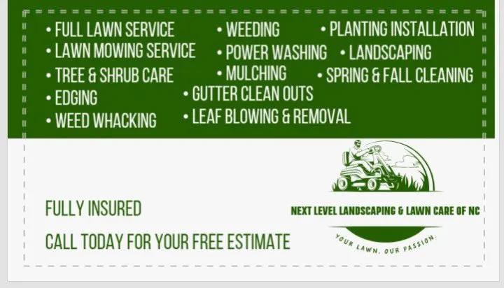 Local landscape design in Navassa, NC - Next Level Landscaping & Lawn Care