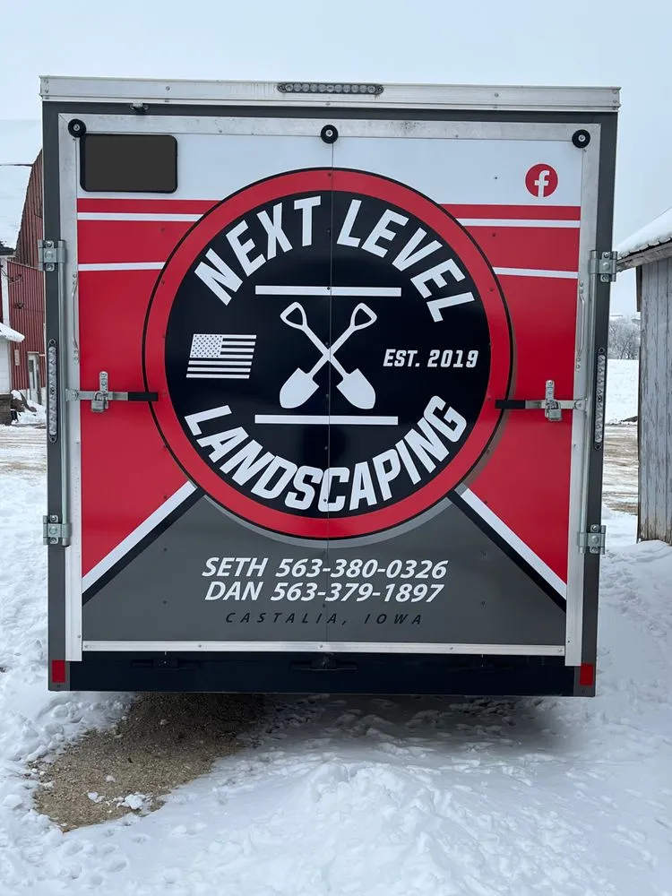 Custom landscape installation in Castalia, IA - Next Level Landscaping