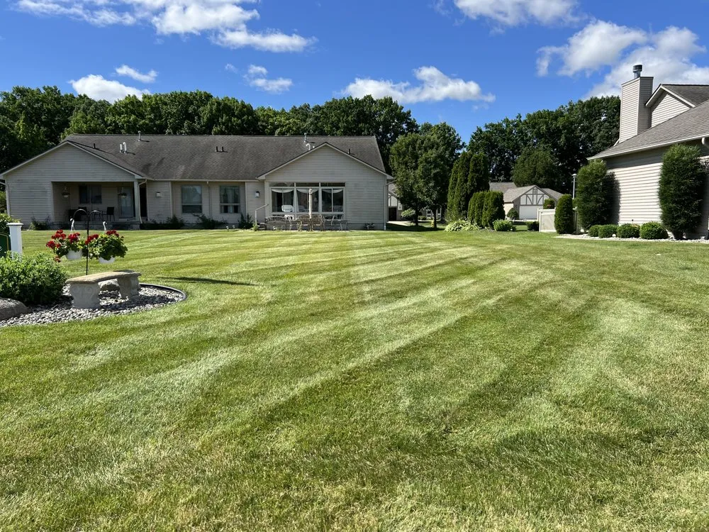 Professional lawn mowing service for year-round maintenance in Flushing, MI by Nexus Landscape & Lawncare