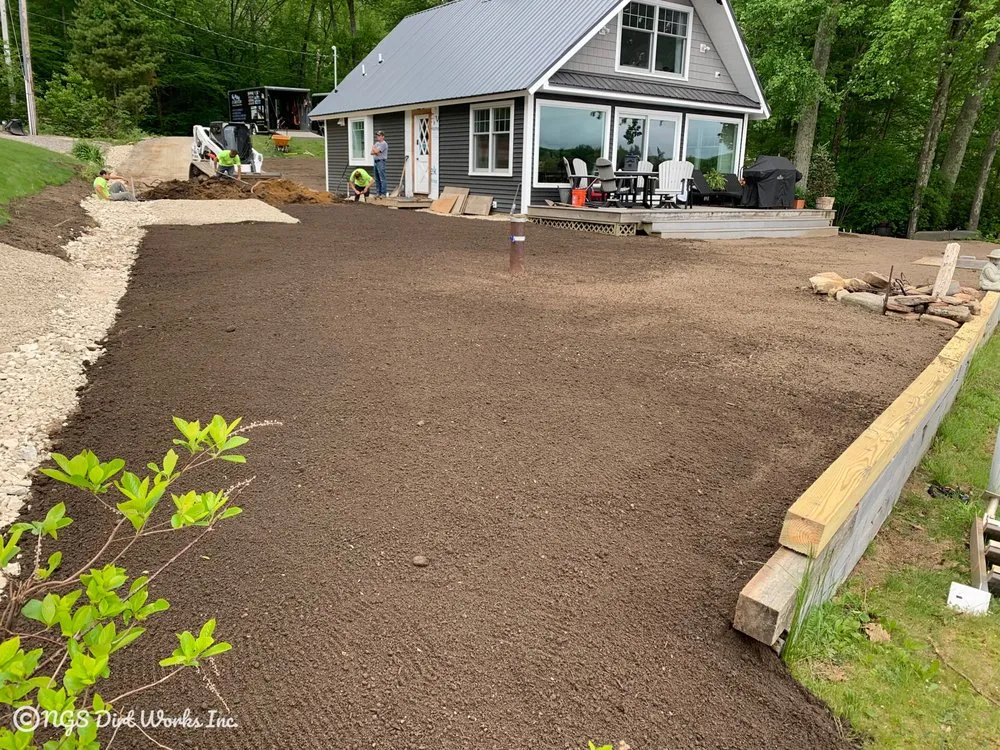 Local outdoor landscaping for homes across Hampden, MA - NGS Dirt Works