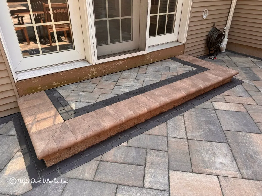 Custom lawn mowing service with custom design across Hampden, MA - NGS Dirt Works