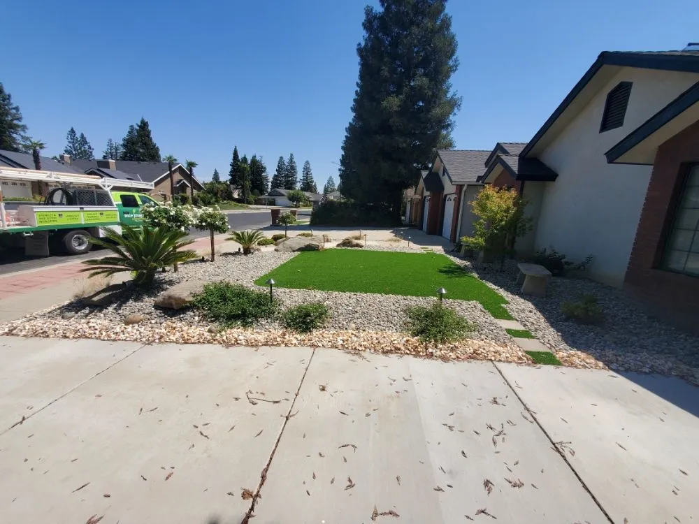 Affordable landscape installation in Fresno, CA by Nice Image Landscaping